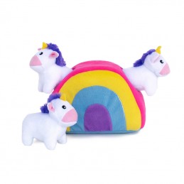 Zippy Burrow - Unicorn in Rainbow | Großhandel ZippyPaws | Hundespielzeug
