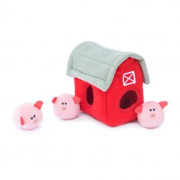 Zippy Burrow - Pig Barn | ZippyPaws Hundespielzeug Großhandel