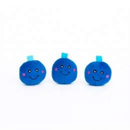 Miniz 3-Pack - Blueberries | ZippyPaws Dog Toys Wholesale