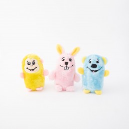 Squeakie Buddies - 3-Pack (Bear, Bunny, Monkey) | ZippyPaws hondenspeelgoed groothandel