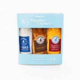 Happy Hour Crusherz - Spirits Three Pack | ZippyPaws Dog Toys Wholesale